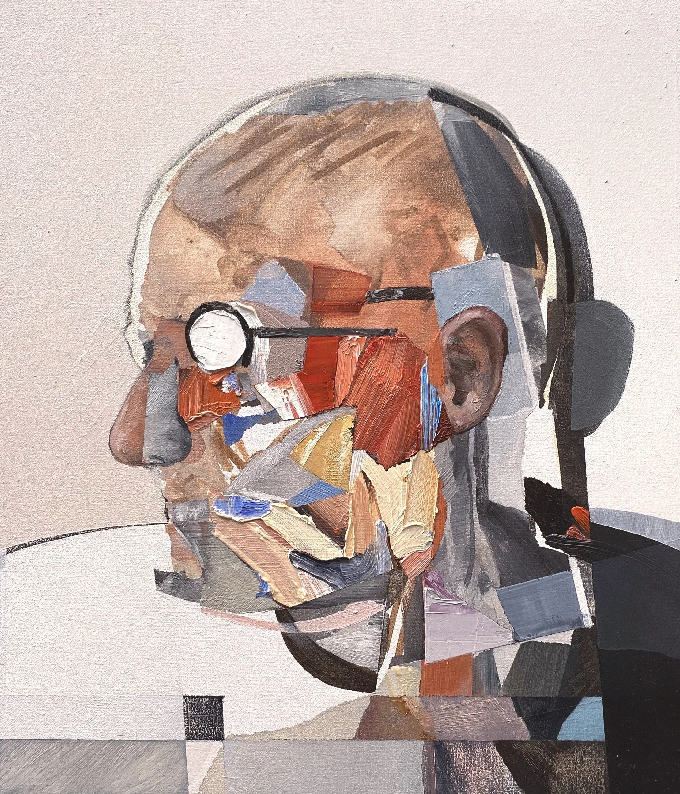 Self (limb scraps) / Oil on board / 40x30 cm / 2024