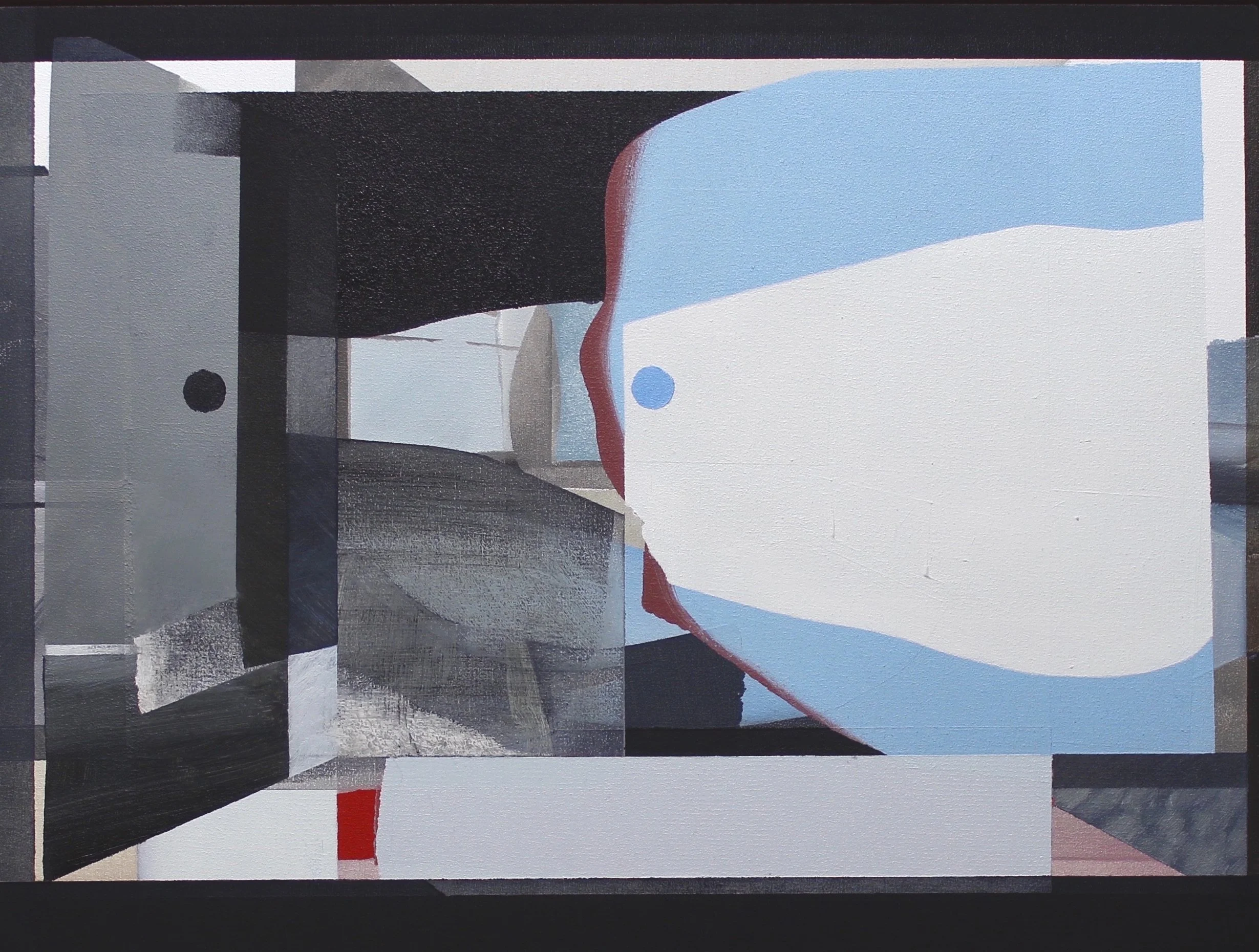 Unknown interior / Oil on board / 30 x 40 cm / 2023