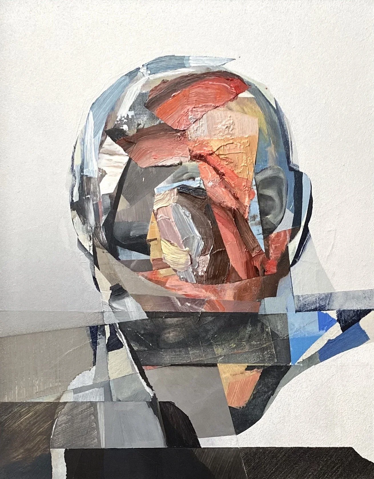 Self (head limb in time) / Oil on board / 35 x 28 cm / 2025