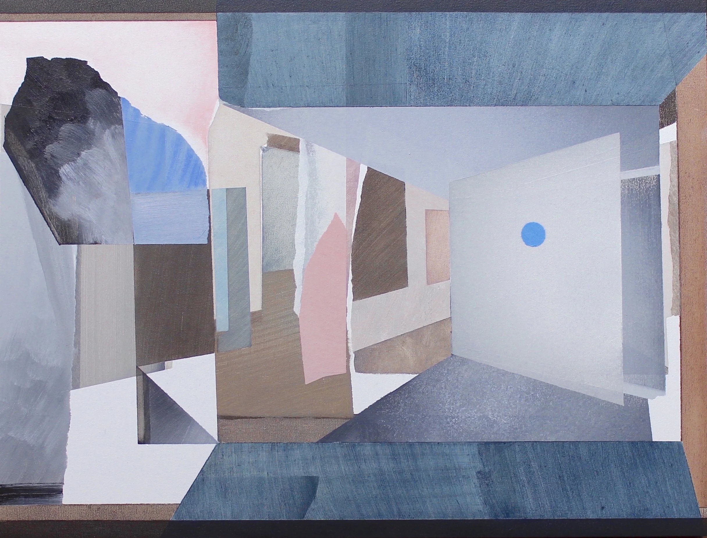 Draft for interior (simple) / Oil on board / 30 x 40 cm / 2023