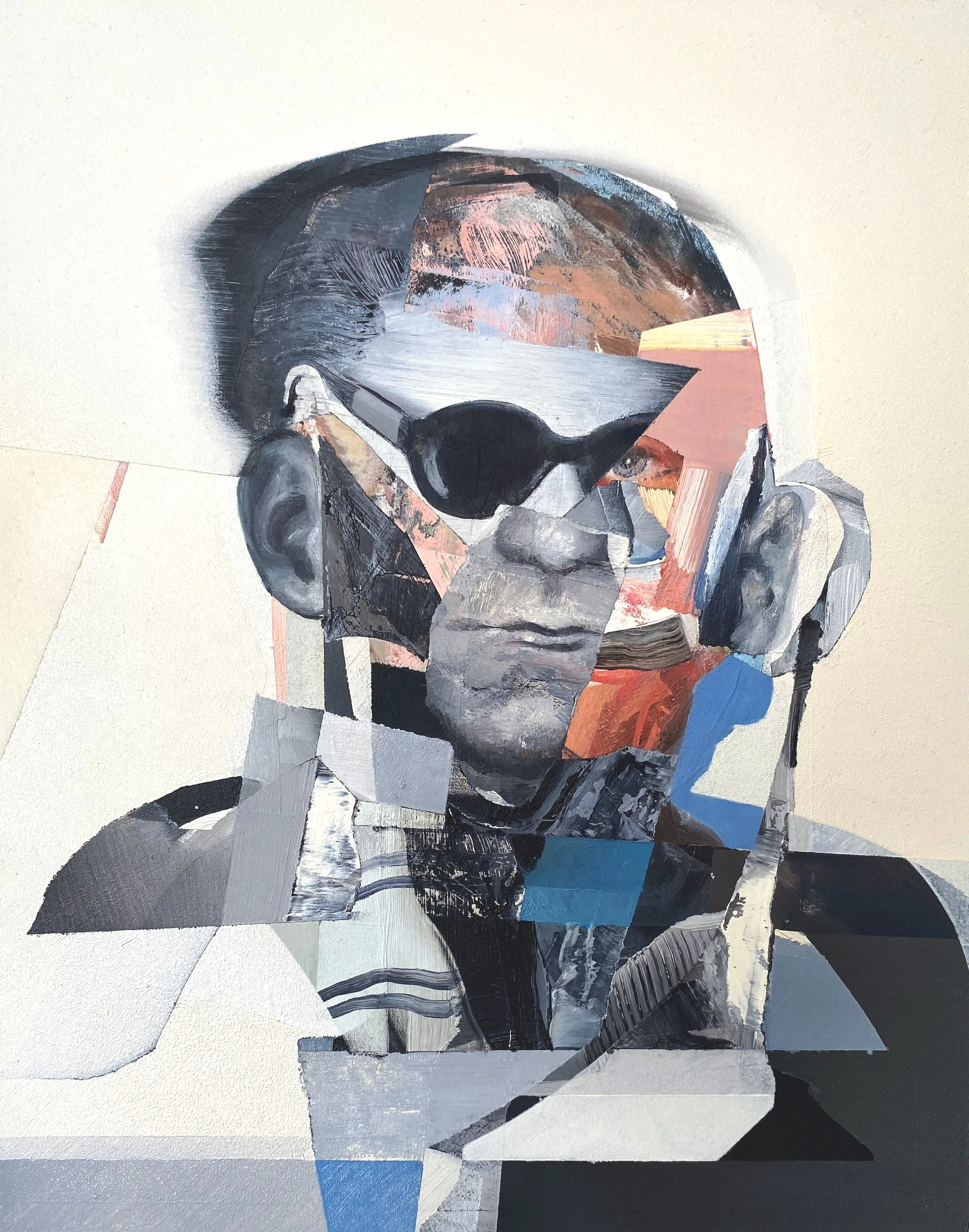 Multifacet figure with augments / Oil on board / 35 x 28 cm / 2025