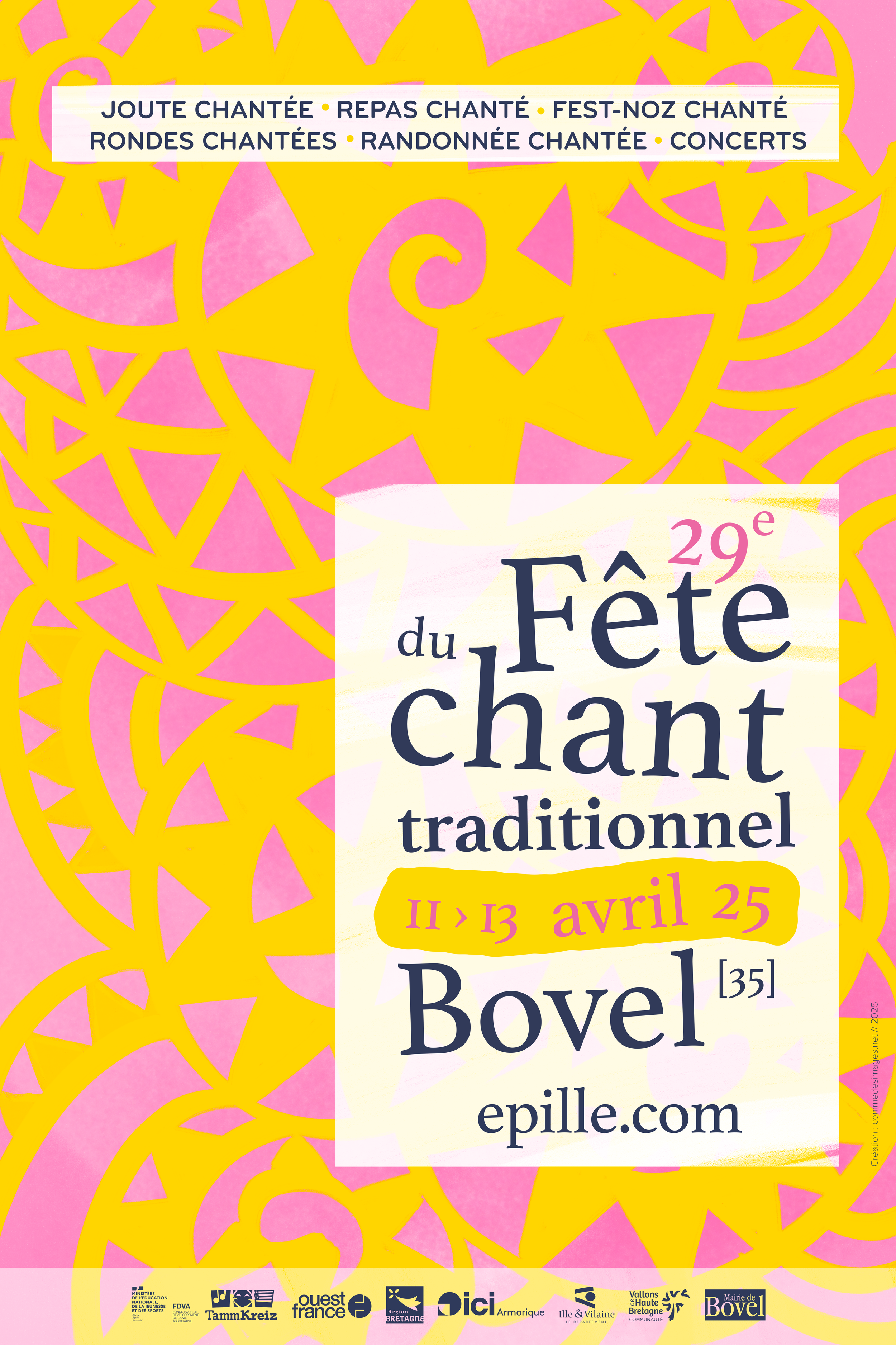 Affiche Fête du chant 2025