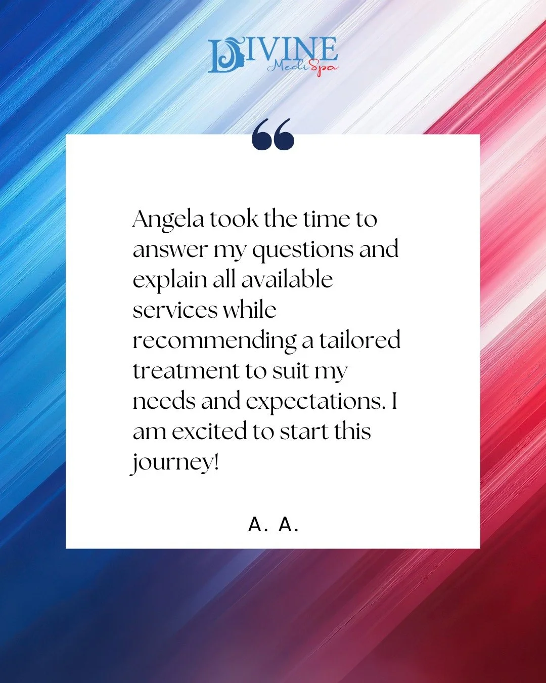 We love hearing from our clients! Thank you for your kind words and support. 💙