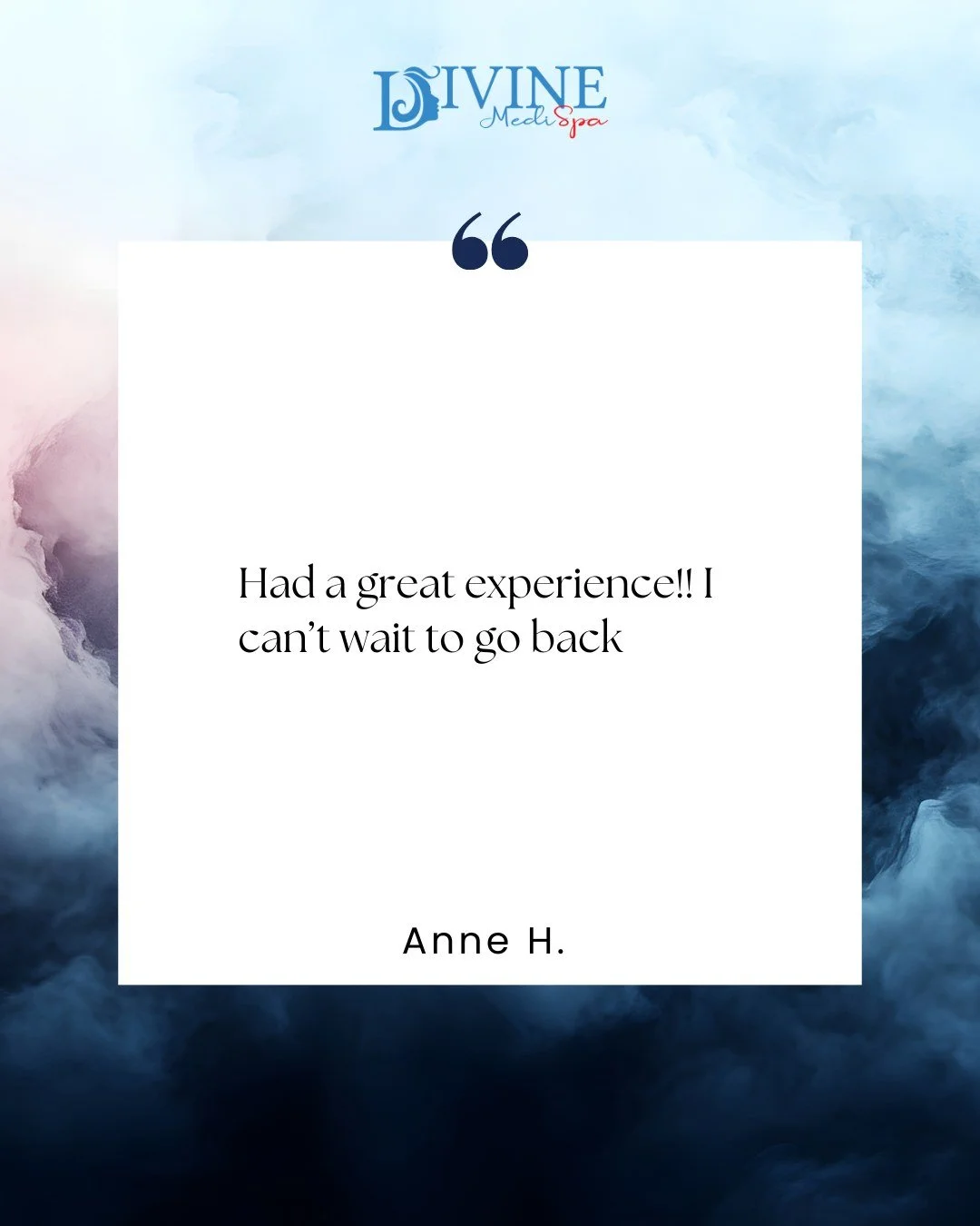 Thank you for trusting us with your skin! 💆🏼&zwj;♀️