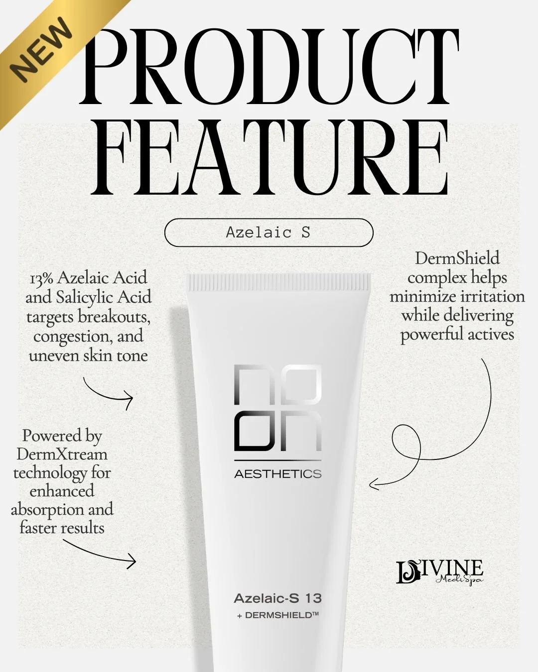 ✨ Product Spotlight: Azelaic-S 13 ✨

Meet Azelaic-S 13 from NOON Aesthetics &mdash; a powerful formula designed to target acne, congestion, and uneven skin tone.

Formulated with 13% Azelaic Acid and Salicylic Acid, this advanced treatment helps redu