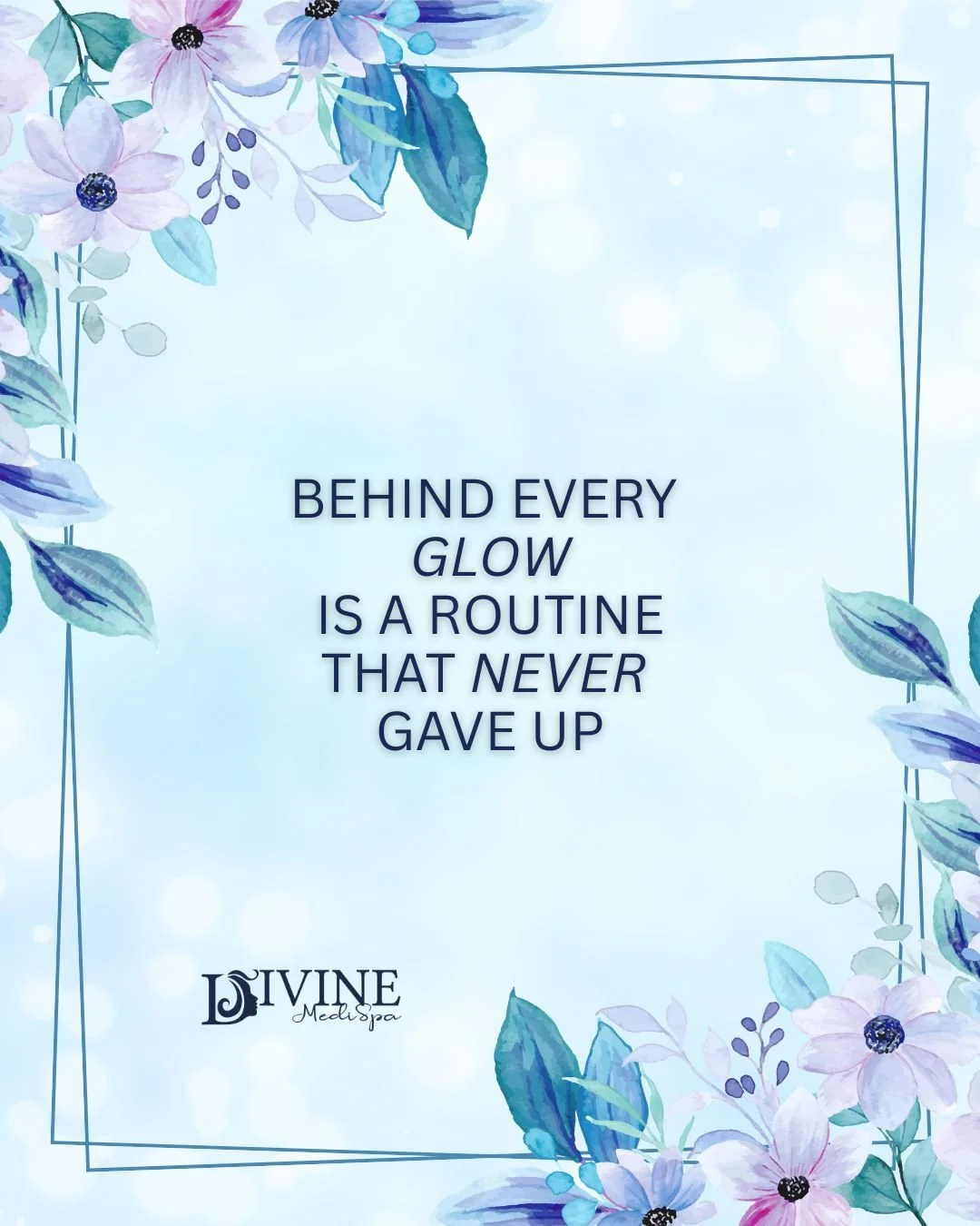 Glowing skin doesn&rsquo;t happen by chance ✨

It&rsquo;s the result of consistency, the right products, and treatments that support your skin over time.

At Divine MediSpa, we&rsquo;re here to help you build a routine that works for your skin and yo