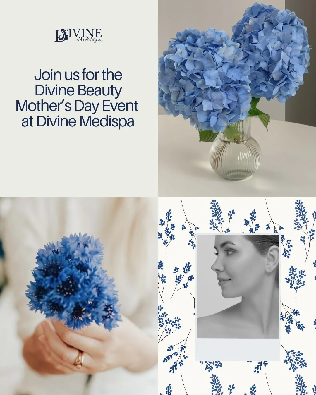 💐 It&rsquo;s Almost Here 💐

Our Divine Beauty Mother&rsquo;s Day Event at Divine MediSpa is happening TOMORROW ✨