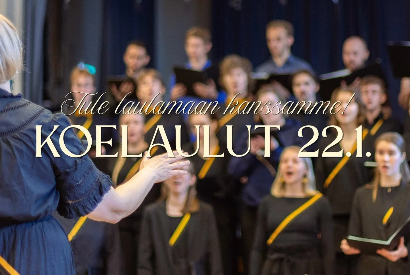 OLETKO SIN&Auml; UUSI KUOROKAVERIMME?
Etsimme nyt tenoreita, baritoneja, bassoja ja mezzosopraanoja. Jos laulaminen ja hyv&auml;ss&auml; porukassa hengailu kiinnostaa, ilmoittaudu koelauluun! 💛
Lis&auml;tietoja koelauluista l&ouml;yd&auml;t nettisiv