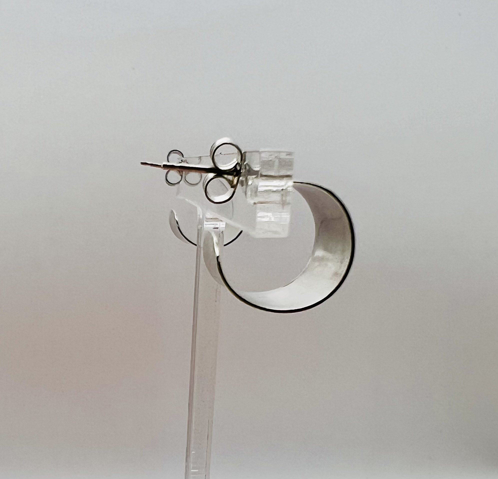 Stacey Hill Essential Hoop Earrings Silver Side view.JPG