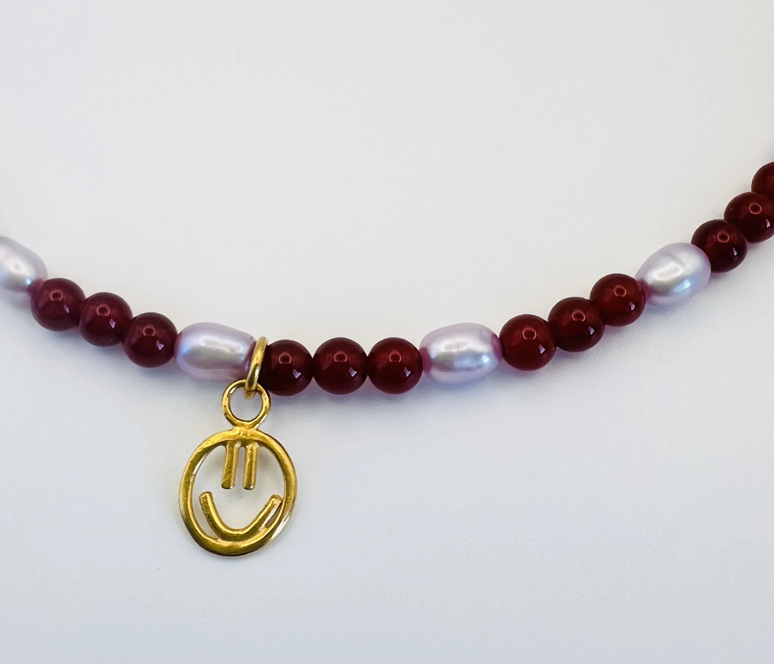 Stacey Hill Jewellery GoldMiniSmileyBeadedNecklace.JPG