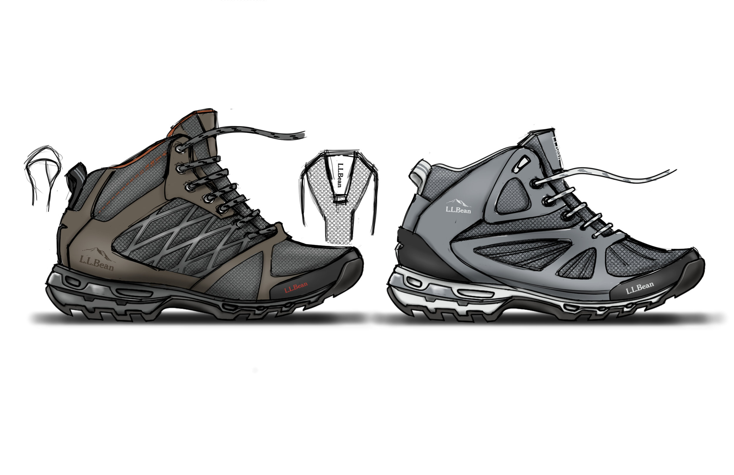 Men's & Women's Ascender Hiker 3.0 Concept Renderings