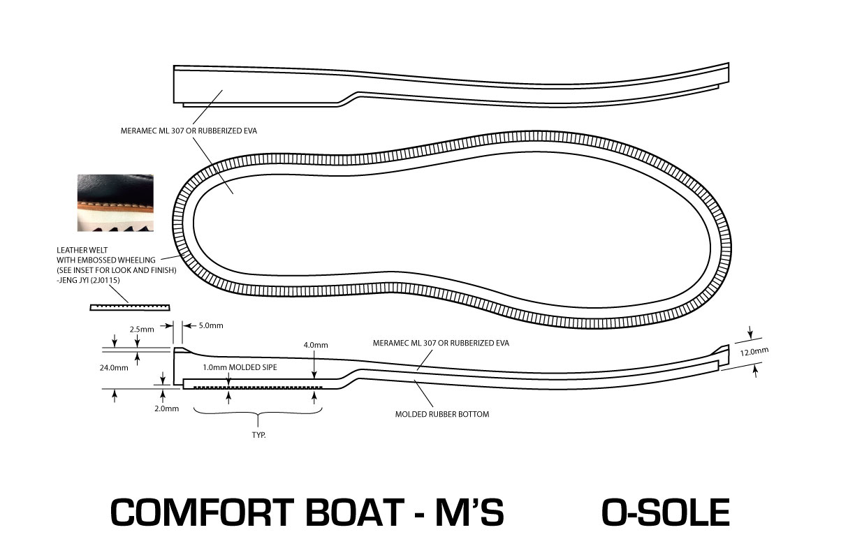 Comfort Boat Moc Midsole