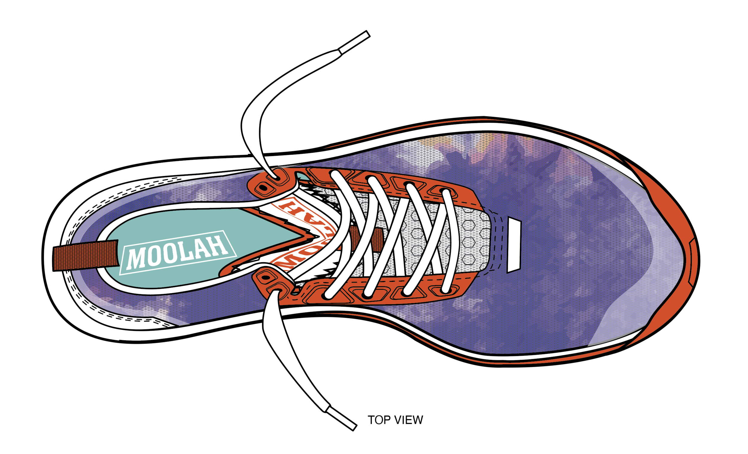 Moolah Kicks - Tech Package Top View