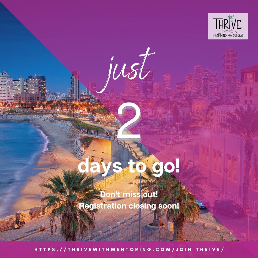 Don't miss out ⚡ Registrations is closing this Thursday ⚡

#TelAviv is launching its first cohort 🤩 🥳

Join us and find someone who motivates you to accomplish your best or tag a friend who needs help getting a #mentor.

Comment down below if you'r
