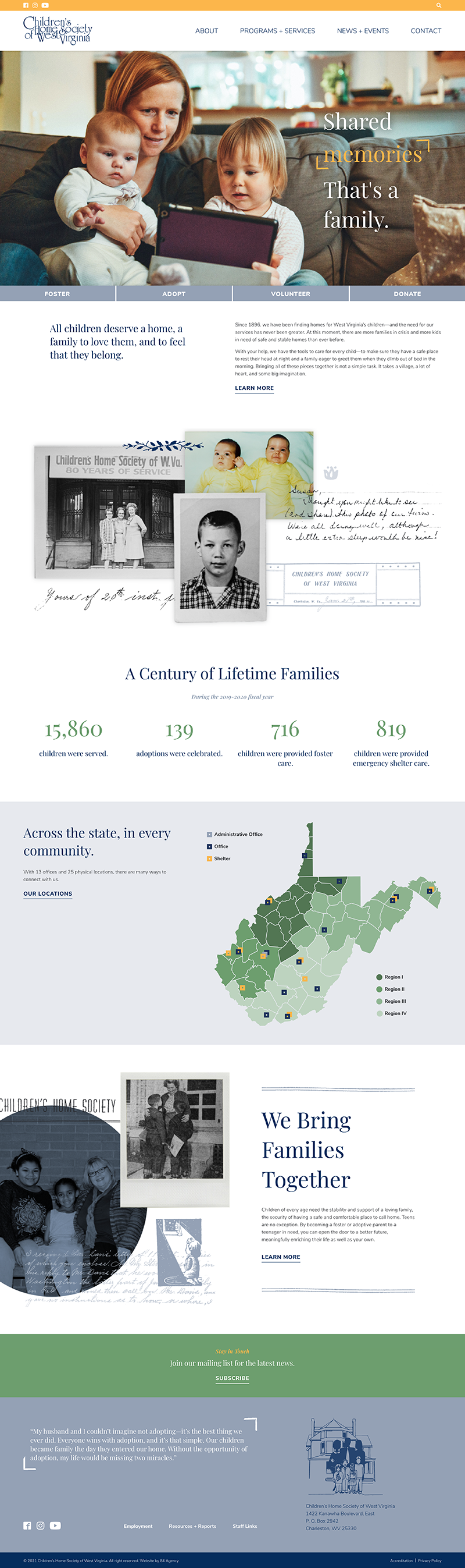 Children’s Home Society Branding and site Development — 84 Agency
