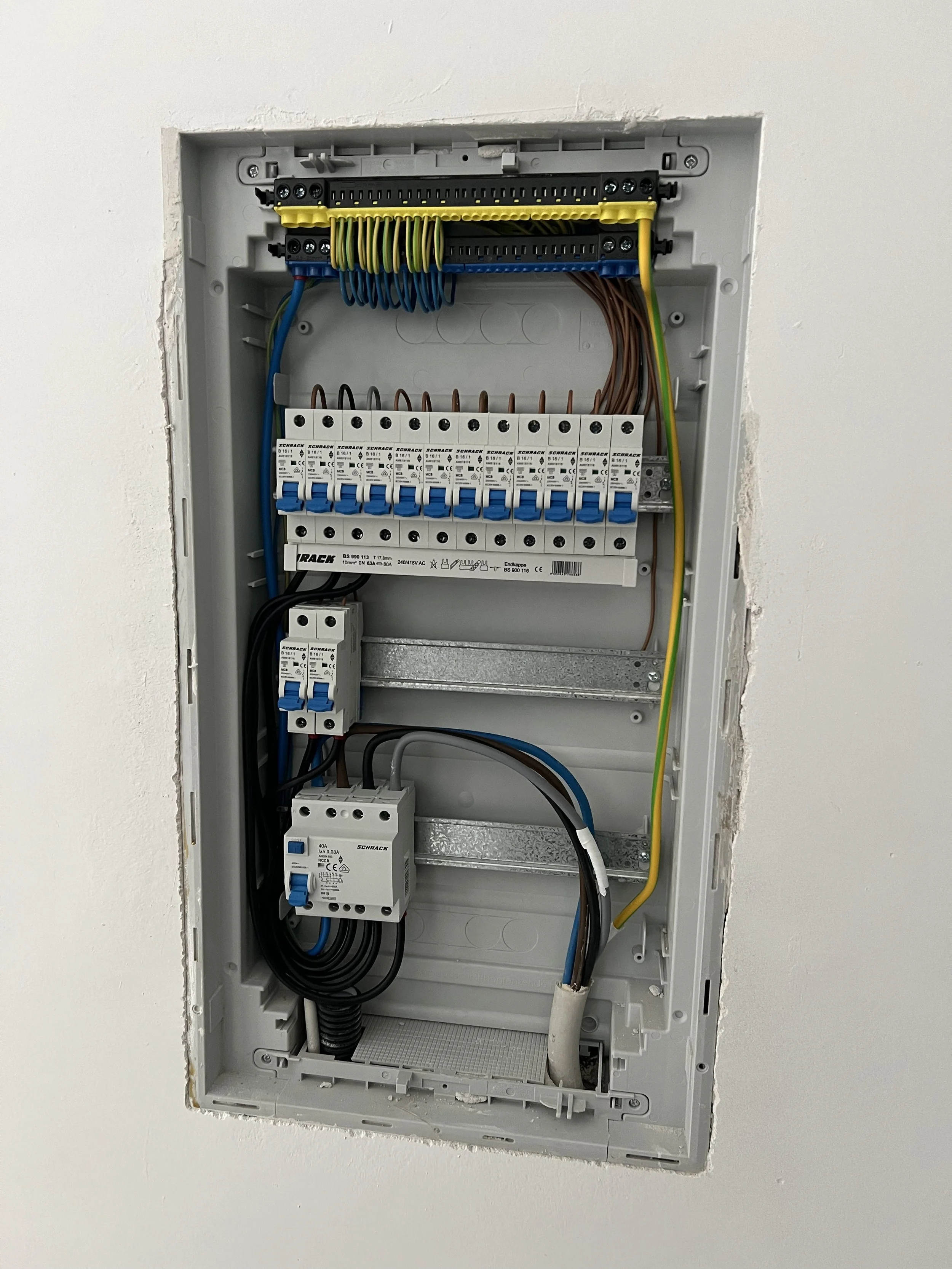 Unterverteilung Elektro einer Wohnung