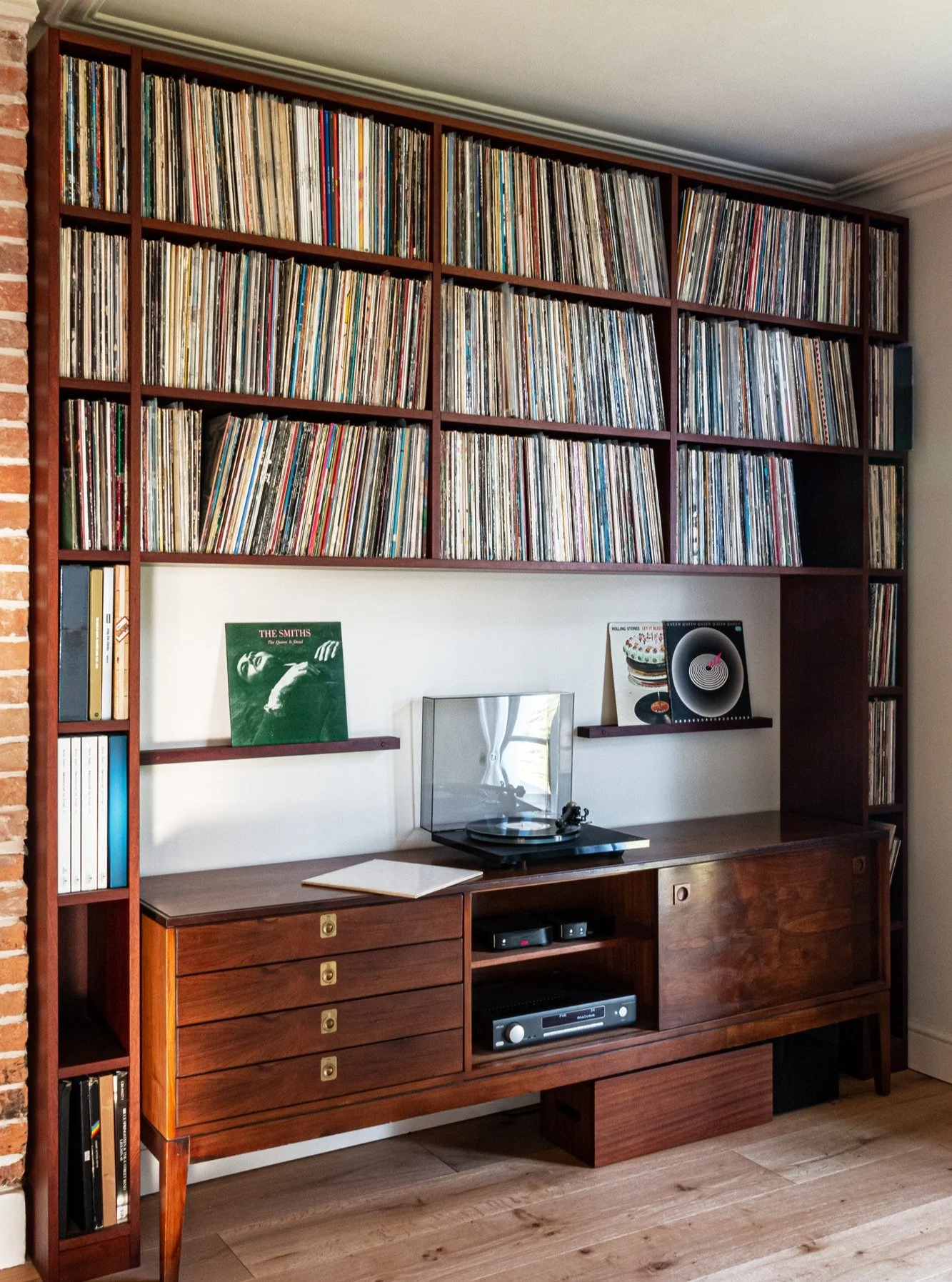 Record storage for an avid collector in Sapele.
