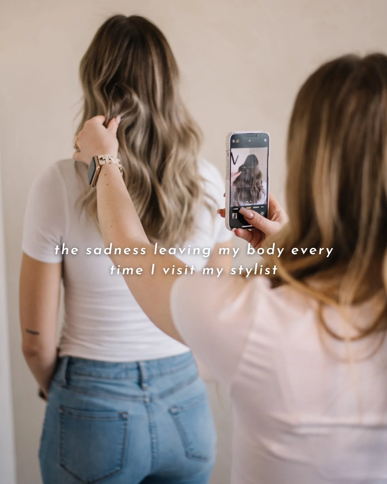 Studies show getting your hair done regularly increases endorphins 😊

Source: Us