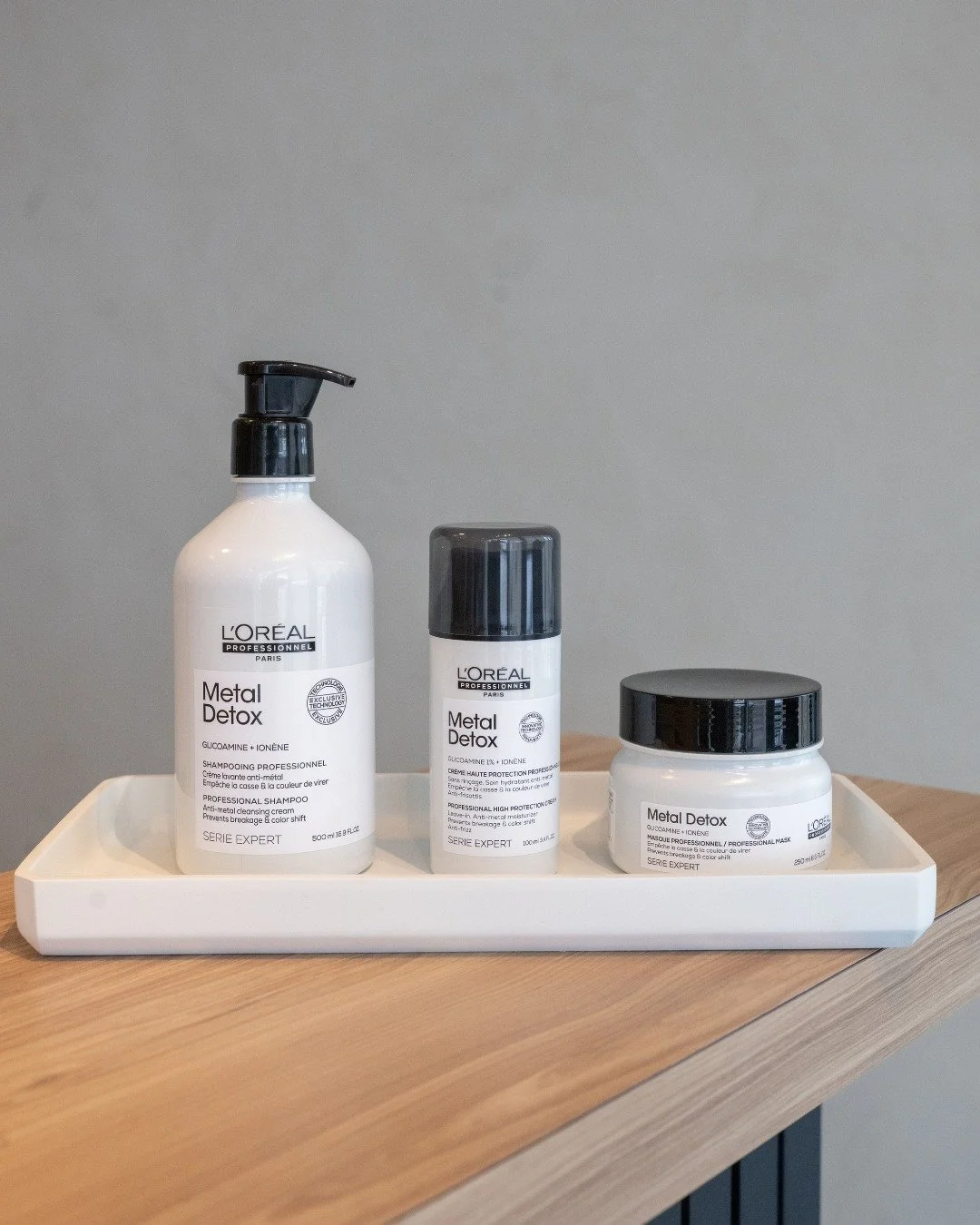 Our current favs ✨

The L&rsquo;Or&eacute;al Professionnel Metal Detox products help neutralize metals from water and environmental exposure, protect your colour, and leave your strands feeling strong, soft, and radiant. Perfect for keeping your hair