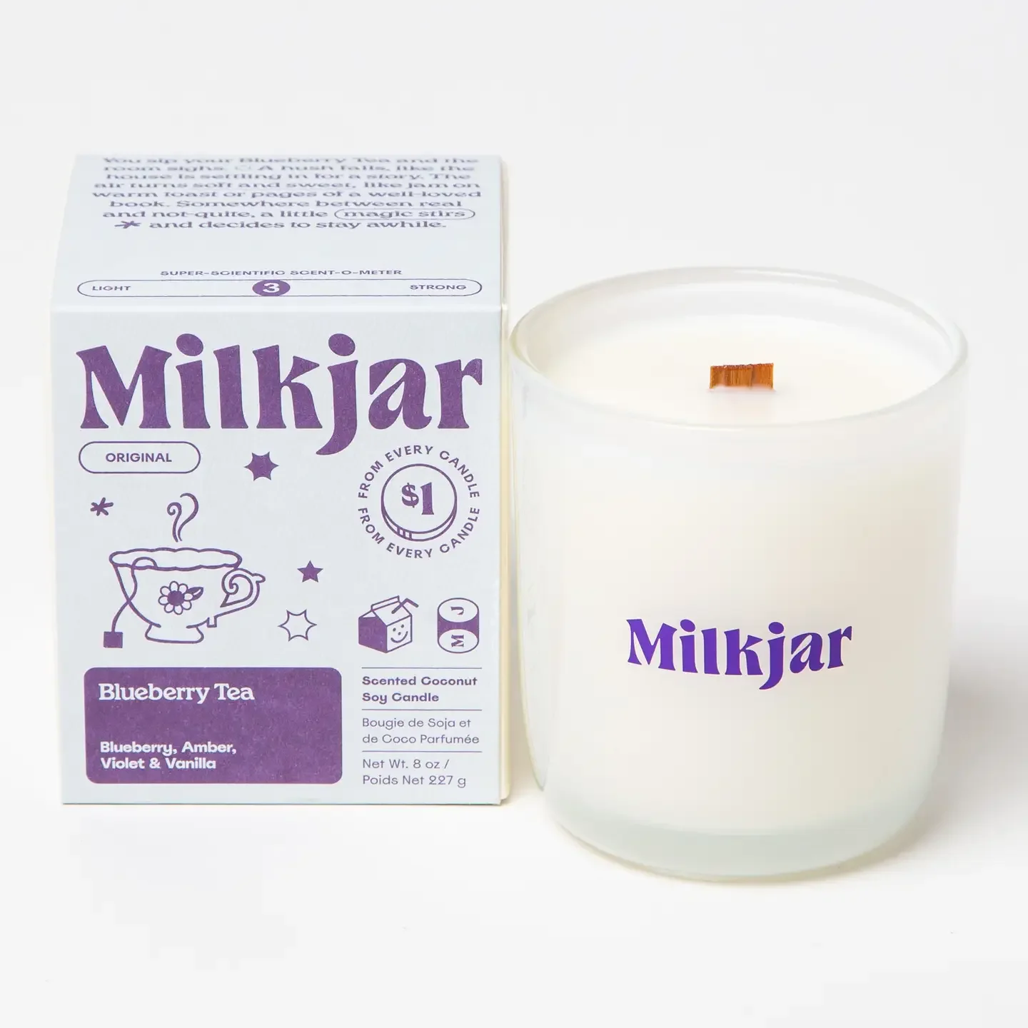 Blueberry Tea Candle 8oz