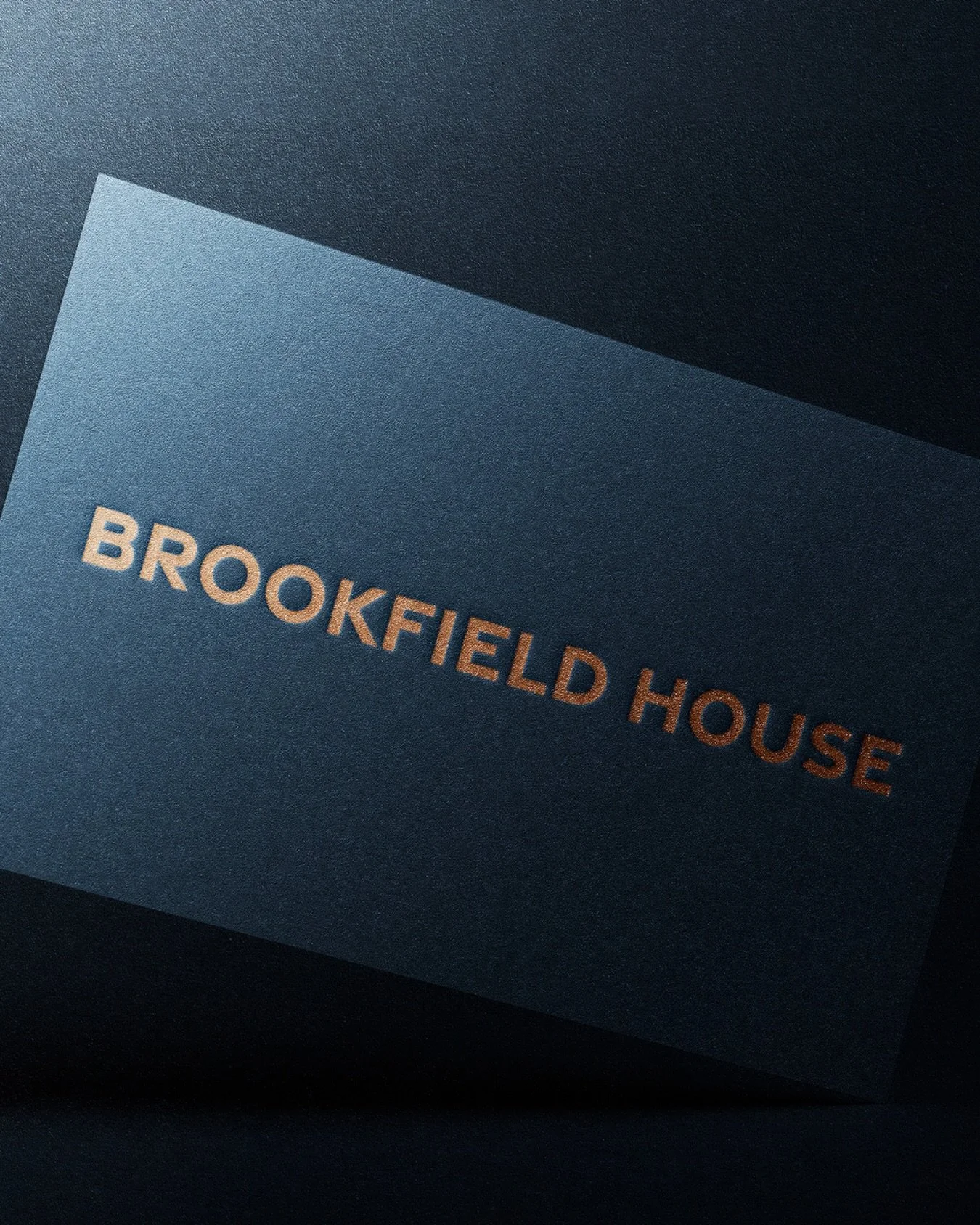 Strata-G developed a clean, confident identity for Brookfield House, using a modern wordmark that feels strong, legible, and quietly elevated. Its simplicity allows the name and location to carry weight, aligning with the building&rsquo;s position on