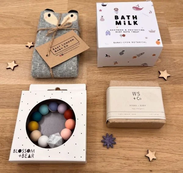 hello little one new baby gift box  flat lay.jpg