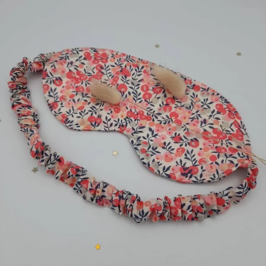 Liberty Print Wiltshire Eye Mask - Pink