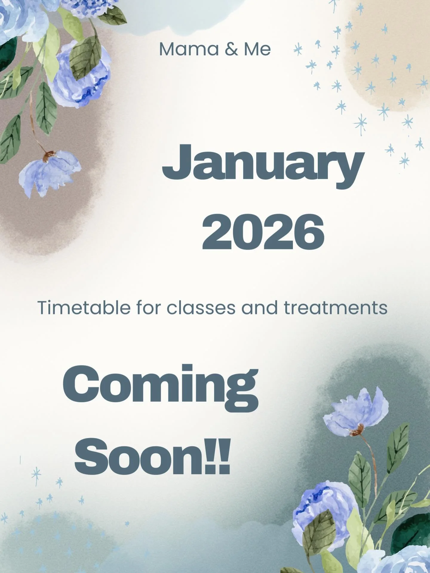 I know we are just into December, but I am trying to be more prepared as I go into the new year! With that in mind, I will be releasing my January 2026 classes and treatments availability this week 🤞 
There will be some changes to times and days for