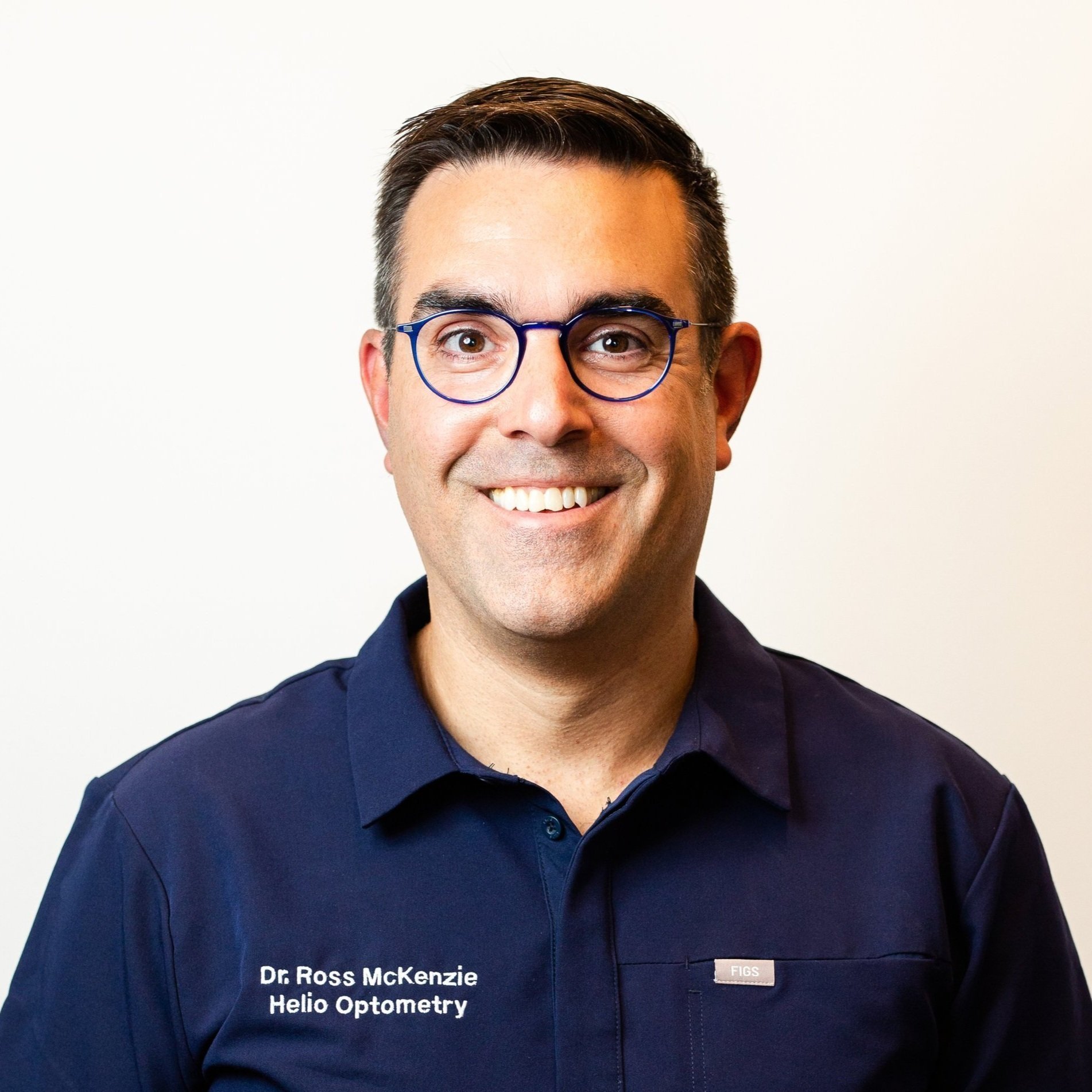 Dr. Ross McKenzie, optometrist at Helio Optometry in Edmonton Alberta.