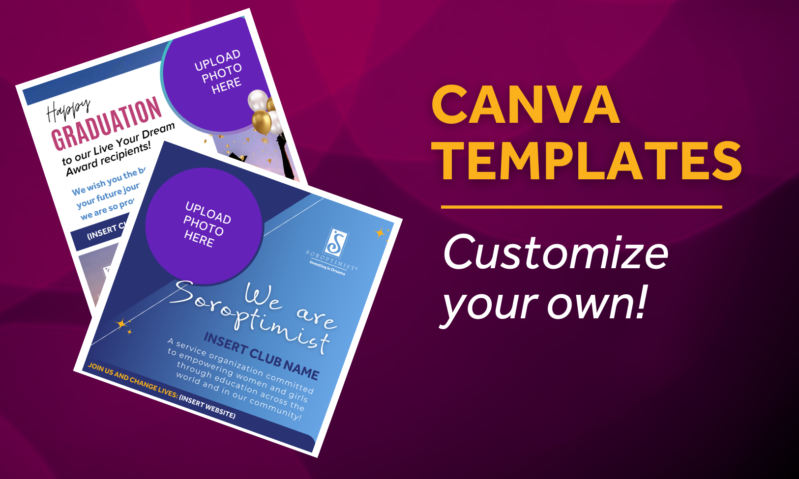 Plantillas personalizadas de Canva para redes sociales 