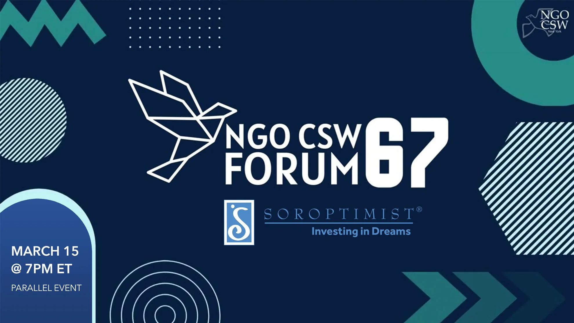 SIA and SI to Host Parallel Events During CSW67 — Soroptimist Blog