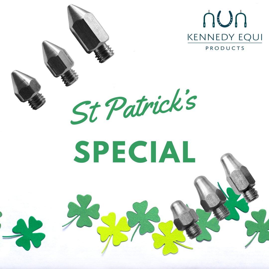 Seeing as the founder (my father) is called Patrick and we are a 100% Irish company we decided to run a special offer for Patrick's weekend! 
Spend &euro;50 on our website this weekend and we'll give you 4 FREE non-rust stainless steel studs. 
No cod