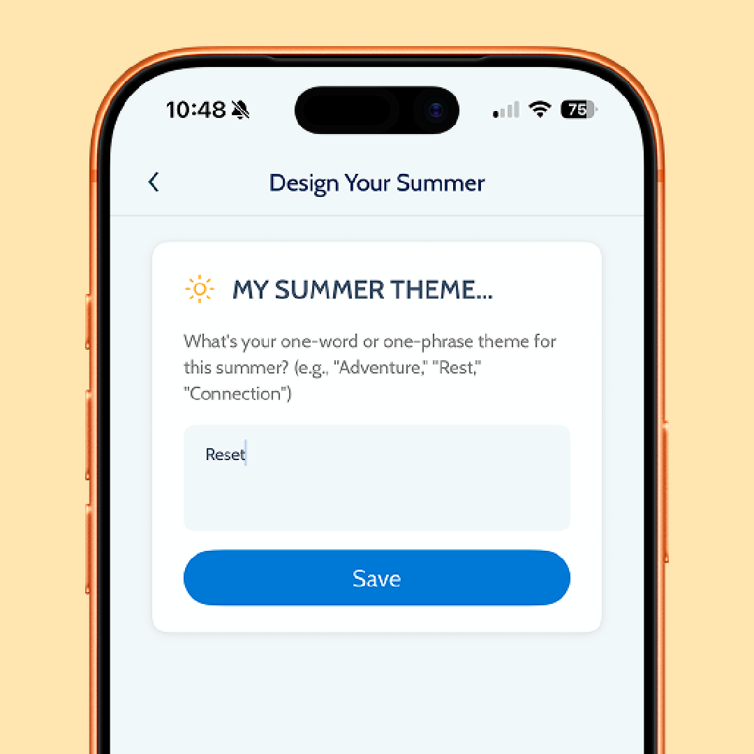 My summer theme