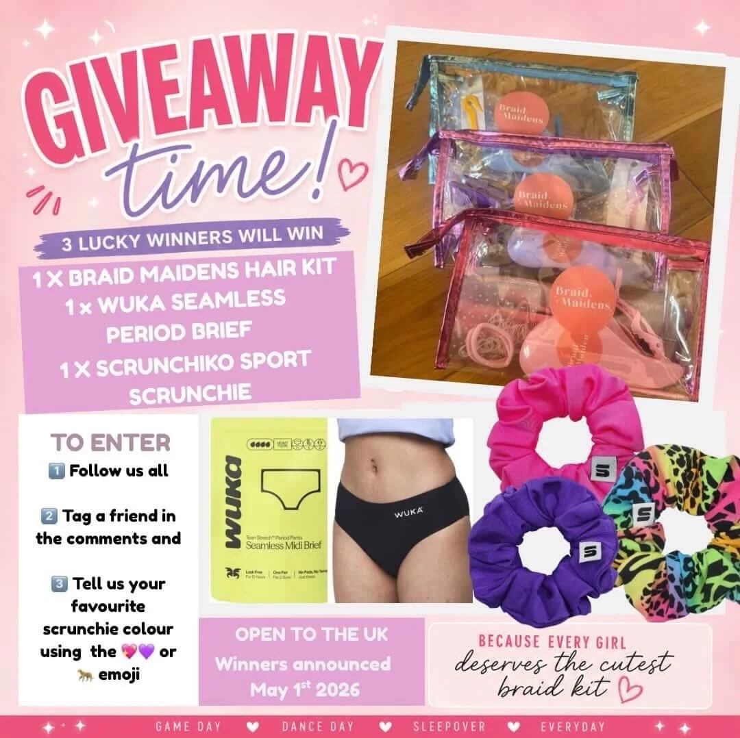 📣 Giveaway Time 📣

We&rsquo;re very lucky that @wukawear and @scrunchiko kindly gifted us 75 period pants and 75 sweat-proof sports scrunchies for our marathon runners on Saturday. So generous!

Hair and hormones covered ✅ 

To share the love with 