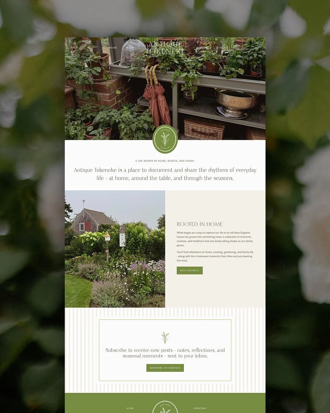 Popping in to say hi and share this recent launch for @antiquetokeneke 🤍

An extension of her wonderful Substack, the branding and website blend timeless and current, rooted in classic design with a fresh, editorial feel. We leaned into a soft, coas