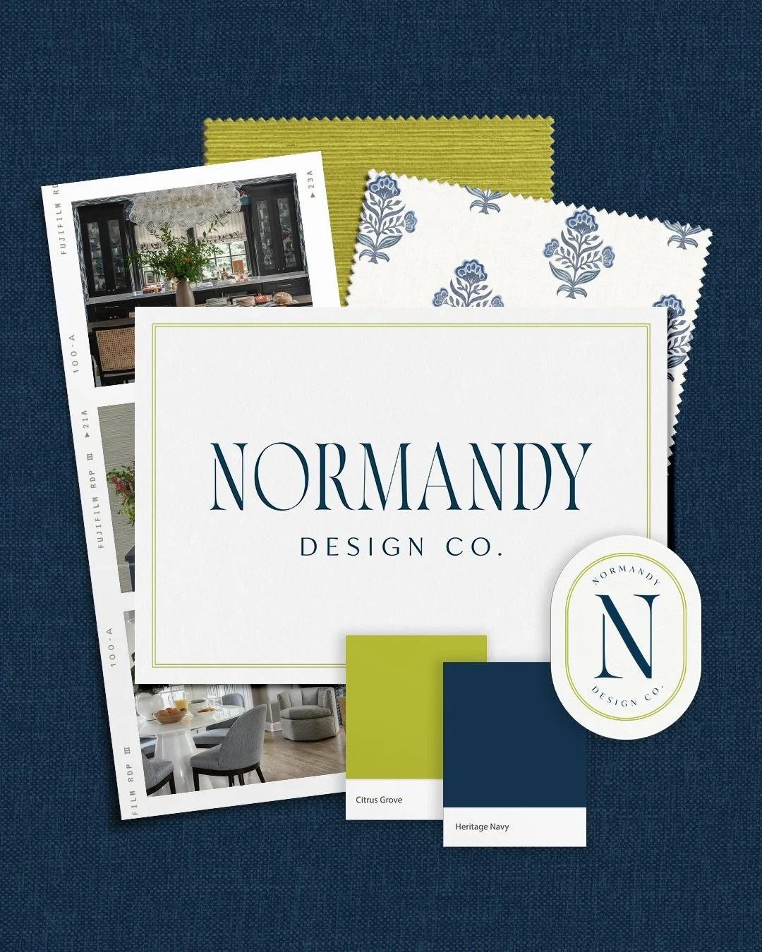 I&rsquo;m excited to share the recent visual identity and website design for @normandydesignco!

When asked to describe her aesthetic, Victoria shared three words: fun, comfortable, and intentional. I translated that into a clean, modern brand with l