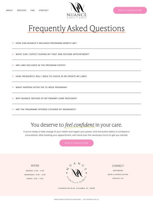 Wellness Practice Squarespace Website Design