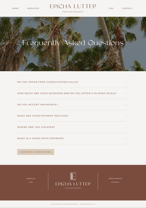 Psychologist Branding and Squarespace Website Design by Kiki Co