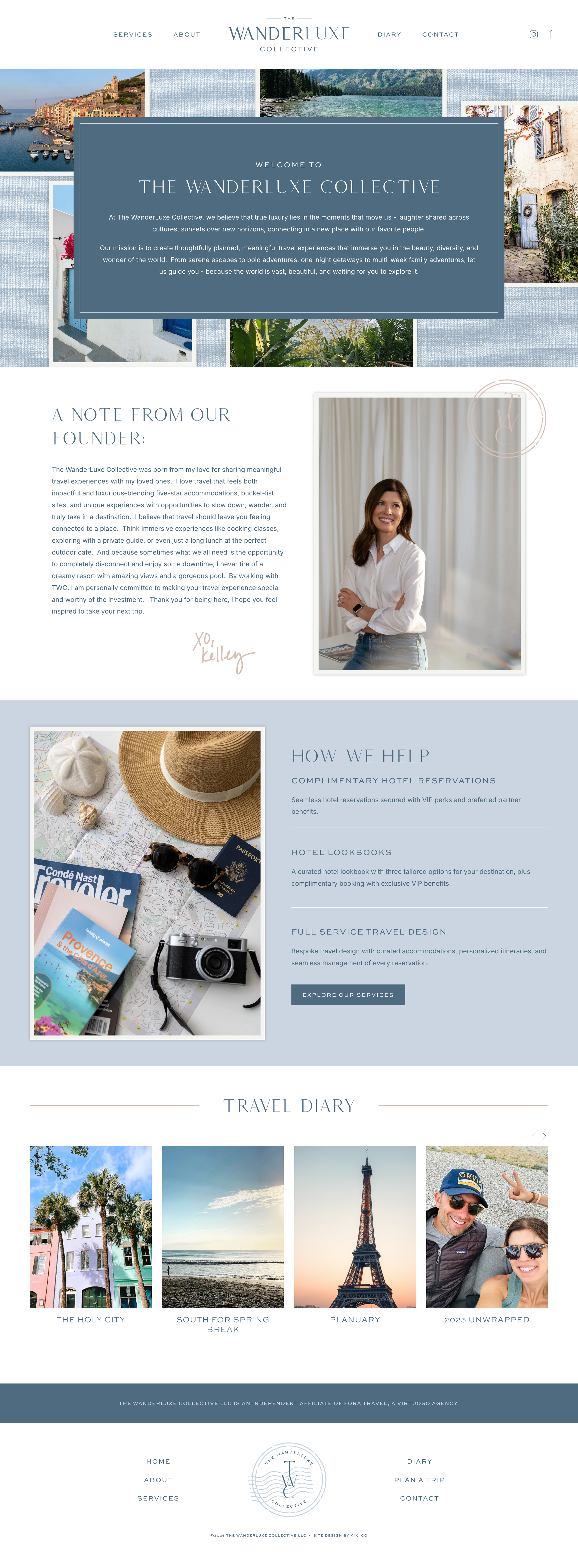Travel Branding and Squarespace Website Design