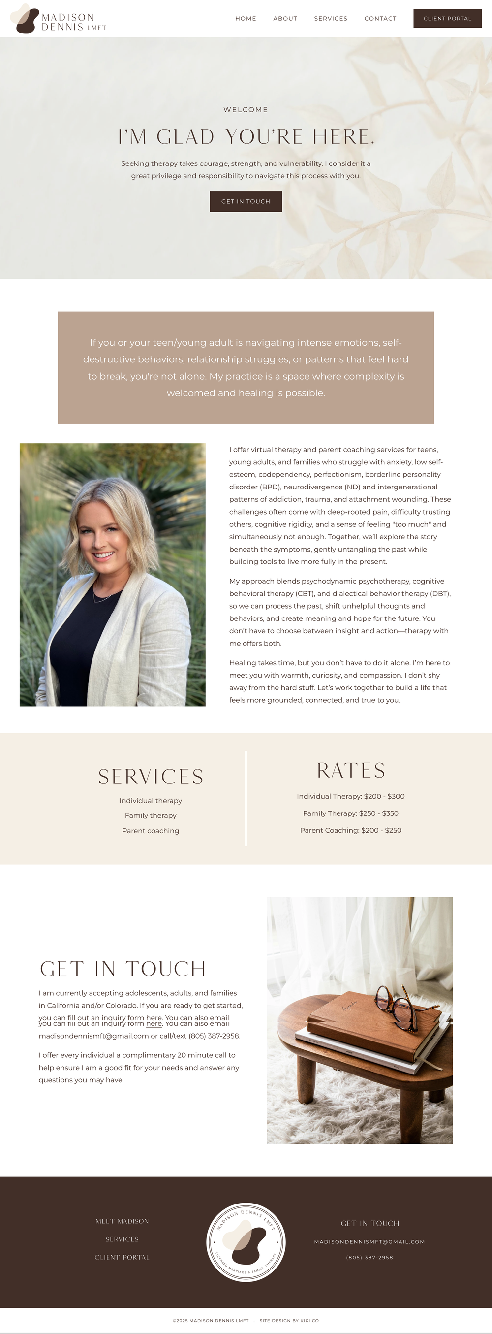 Kiki Co Squarespace Website Design