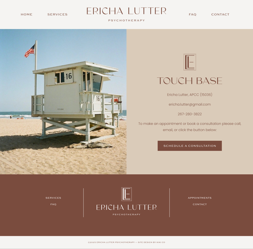 Psychologist Branding and Squarespace Website Design by Kiki Co