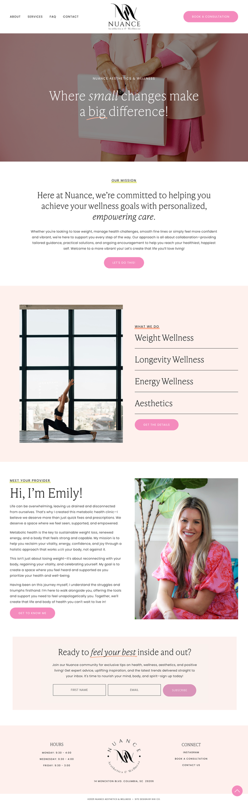 Wellness Practice Squarespace Website Design