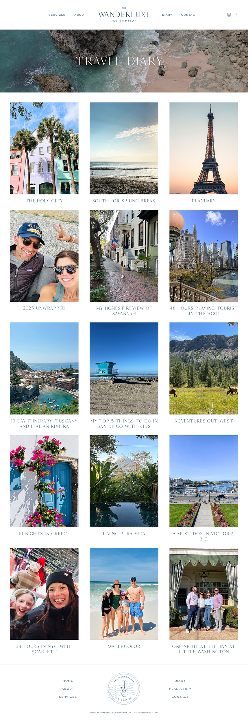 Travel Branding and Squarespace Website Design