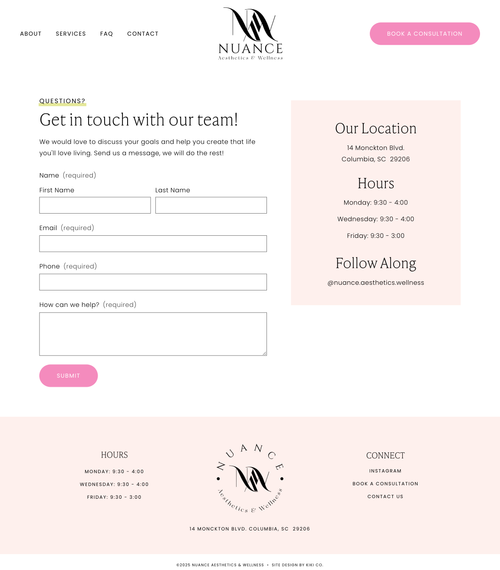 Wellness Practice Squarespace Website Design