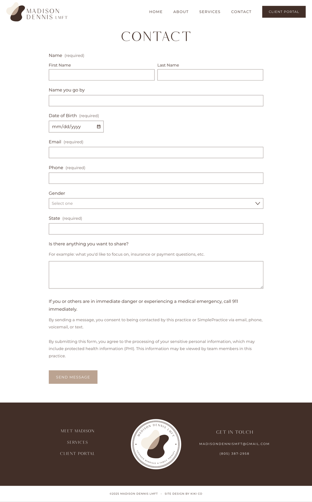 Kiki Co Squarespace Website Design
