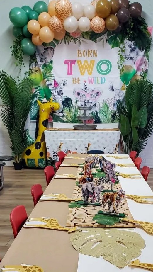 Birthday party for kids and toddlers with decorations and fun activities at indoor play area playspace in Rhode Island