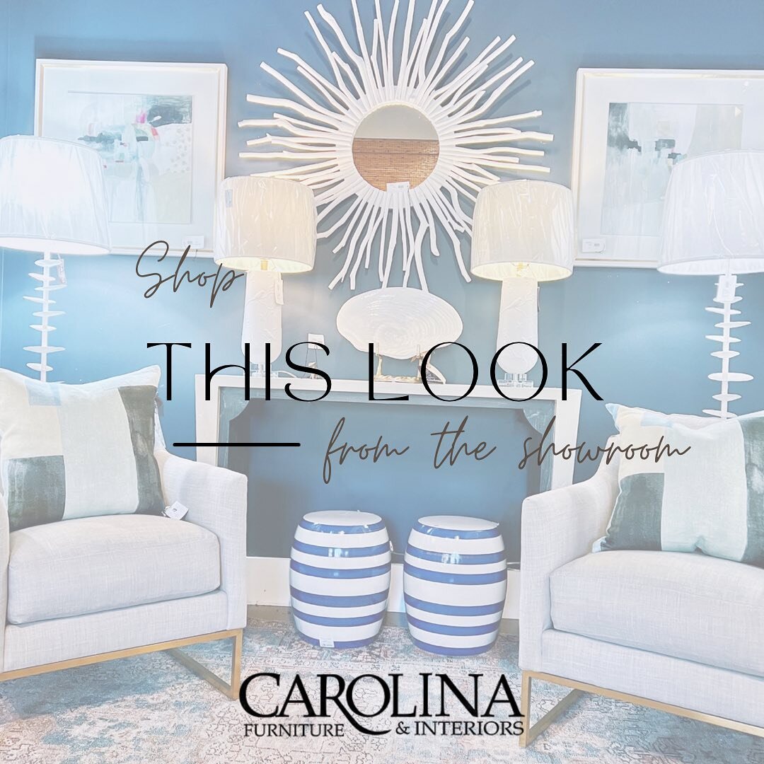 💙 Recreate this setup with ease when you use our Shop This Look feature 💙

For a closer look at any of the items featured, send us a private message.

We&rsquo;re happy to send videos and pricing from our Showroom. 

Come check out our Greenville S