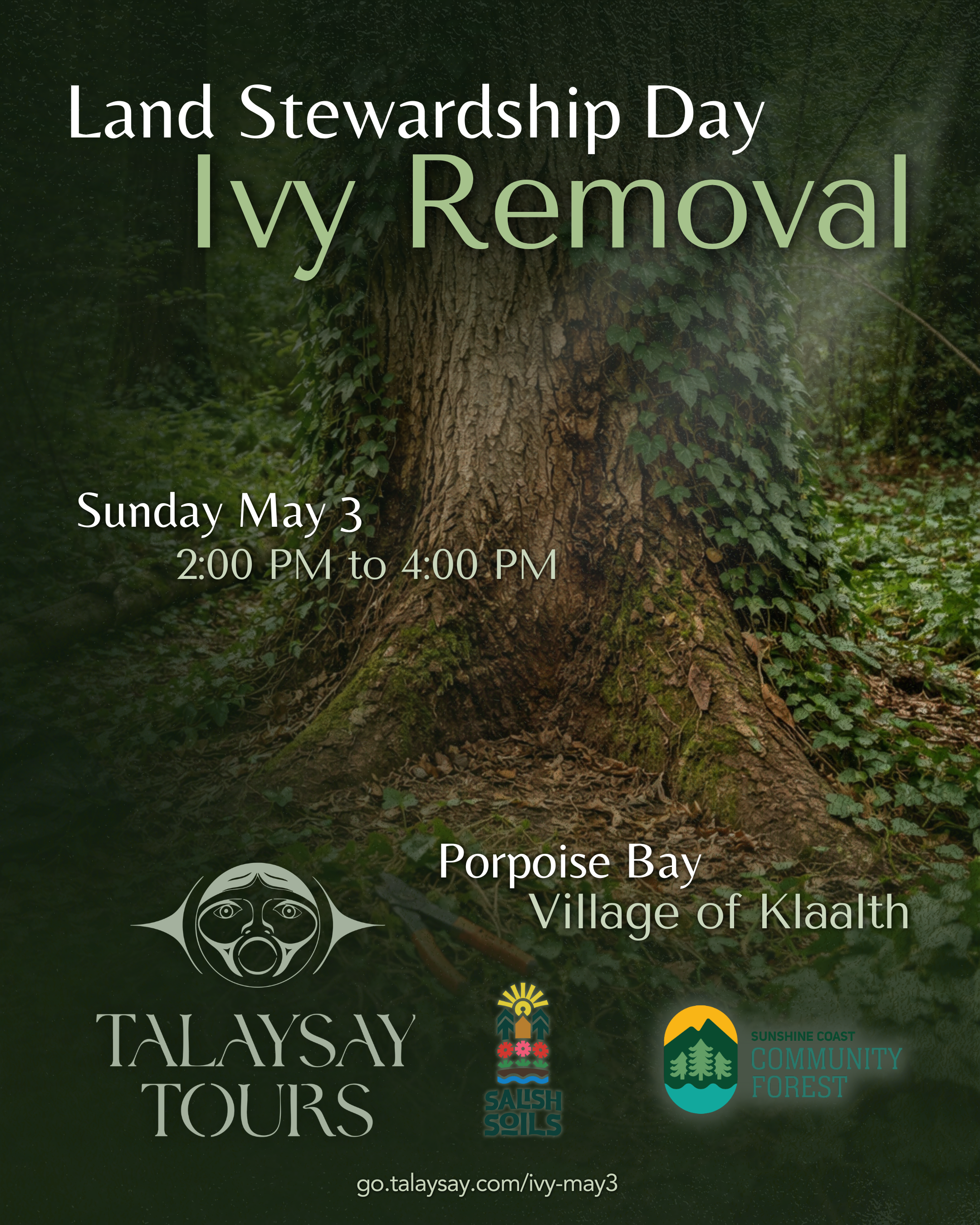May 3 - Land Stewardship Day: Ivy Removal
