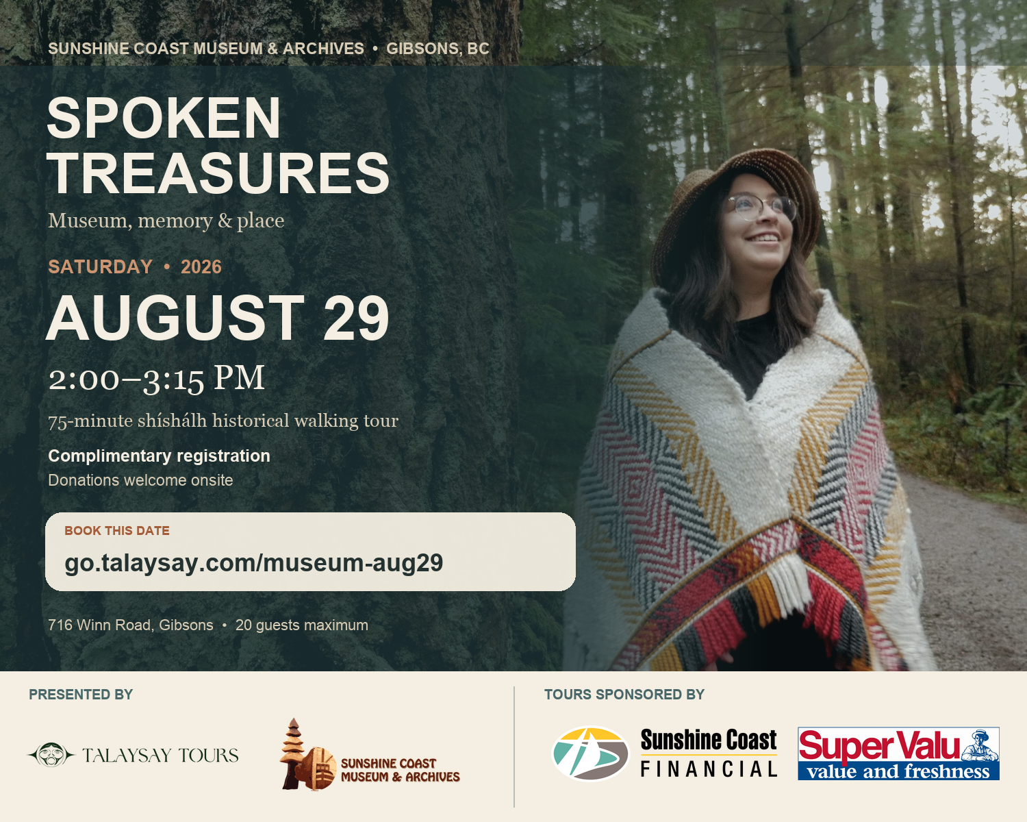 Aug 29 - Spoken Treasures: Gibsons, BC