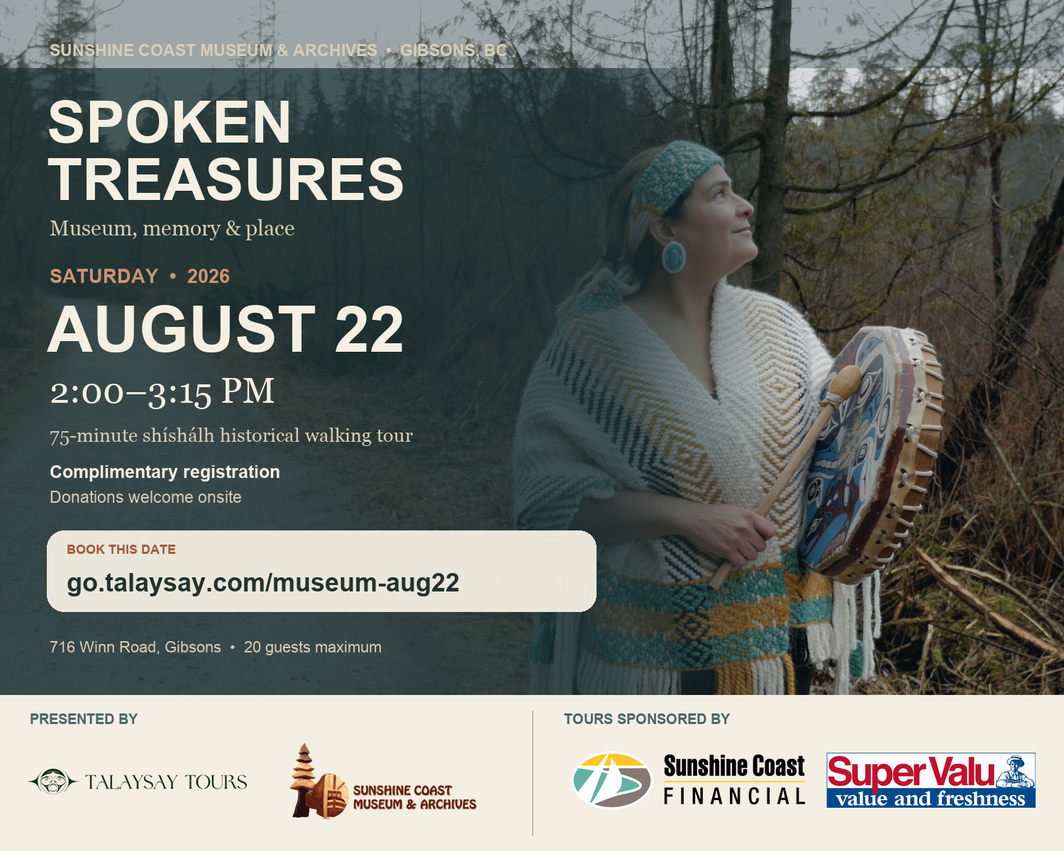 Aug 22 - Spoken Treasures: Gibsons, BC